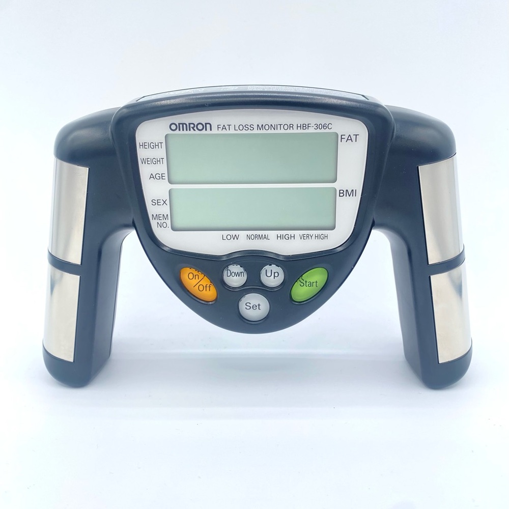 OMRON HBF-306C Handheld Portable Body Fat Analyzer BMI Loss Monitor Tested Works